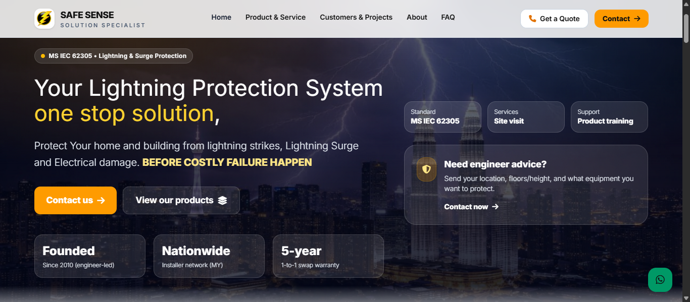 Safe Sense Solutions Specialist